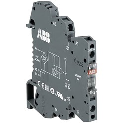 Interface optocoupler relais R600, veerdruk, 24 v dc, 24-400 vac/1a